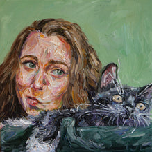 Load image into Gallery viewer, Portrait of One Person and Pet